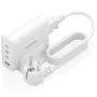 AISENS Cargador Sobremesa GaN 140W 3x USB-C PD3.1 1x USB-A Blanco